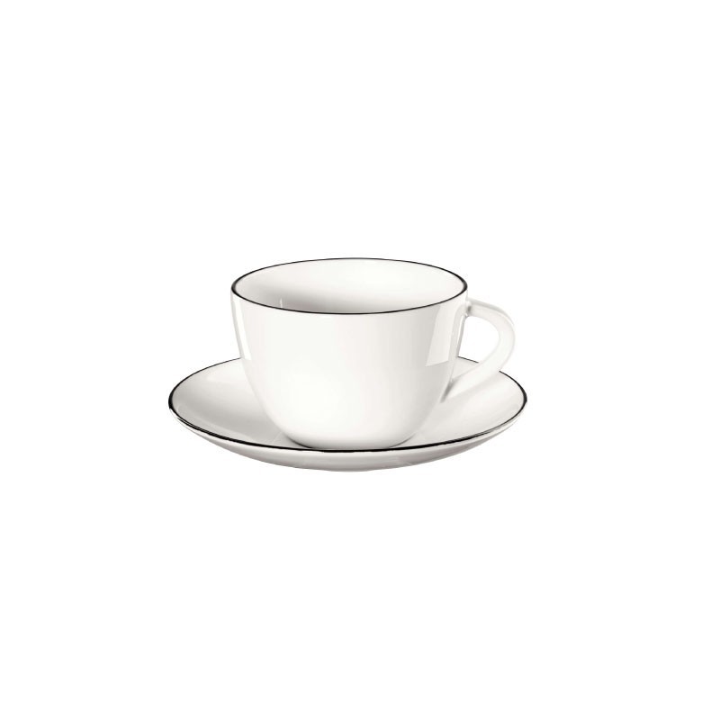 Chávena Para Café Com Pires - Ligne Noire