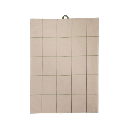 Kitchen Towel 50x70cm Sage Pattern - Half-Linen