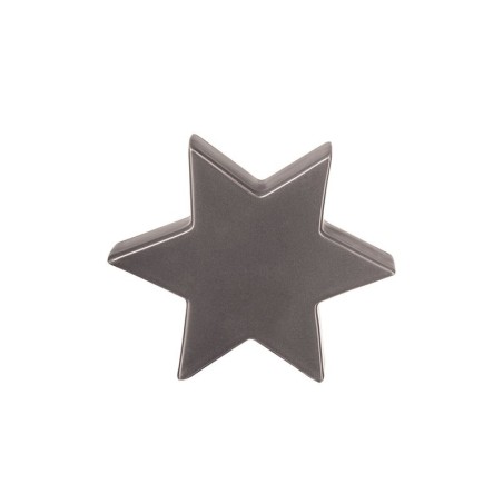 Decorative Star 10cm Grey - Xmas