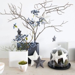 Decorative Star ø7,6cm White - Xmas