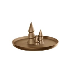 Prato com Pinheiros - Xmas Dourado