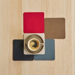 Conjunto de 4 Bases para Copos - Leder Cimento