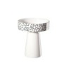 Porta-Vela Traços ø11,8cm Branco/Preto - New Memphis
