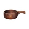 Taça de Madeira com Pega 31cm – Wood