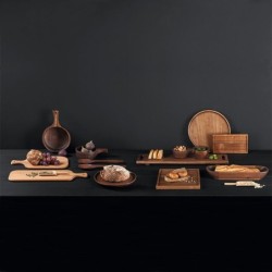 Wooden Bowl with Handle 31cm – Wood