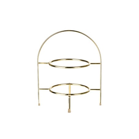 Etagere 2Tiers Gold 28Cm