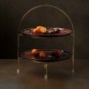Etagere 2Tiers Gold 28Cm