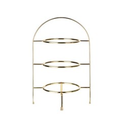 Étagere de 3 Níveis Dourado 36,5Cm
