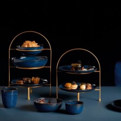 Etagere 3 Tiers Gold 36,5Cm