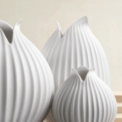 Vase Ø10cm White - Yoko