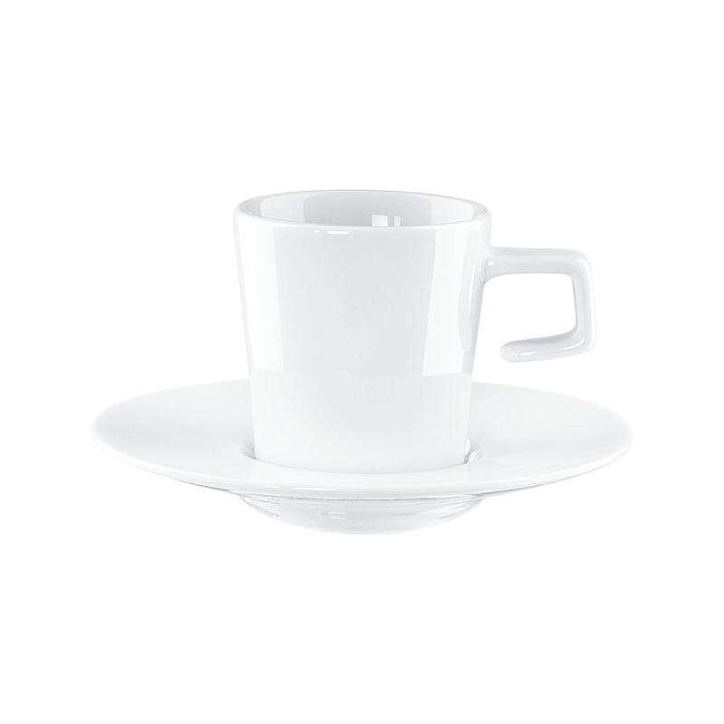 Cappuccino cup with saucer 0,18l white Cappuccino cup with saucer 0,18l white