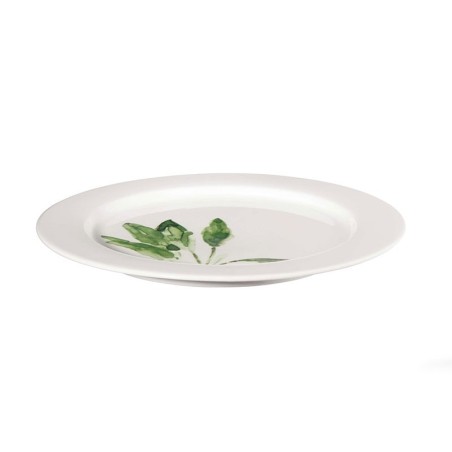 Plate with Rim - Muga Sage