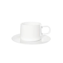 Cup with Saucer - Muga White