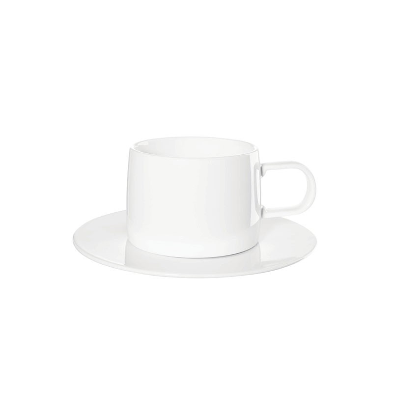 Cup with Saucer - Muga White