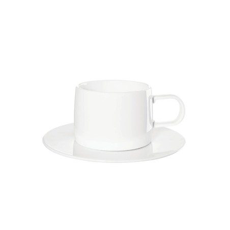 Cup with Saucer - Muga White