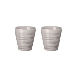 Set of 2 Thermo Mugs Espresso Twist Grey - Thermo