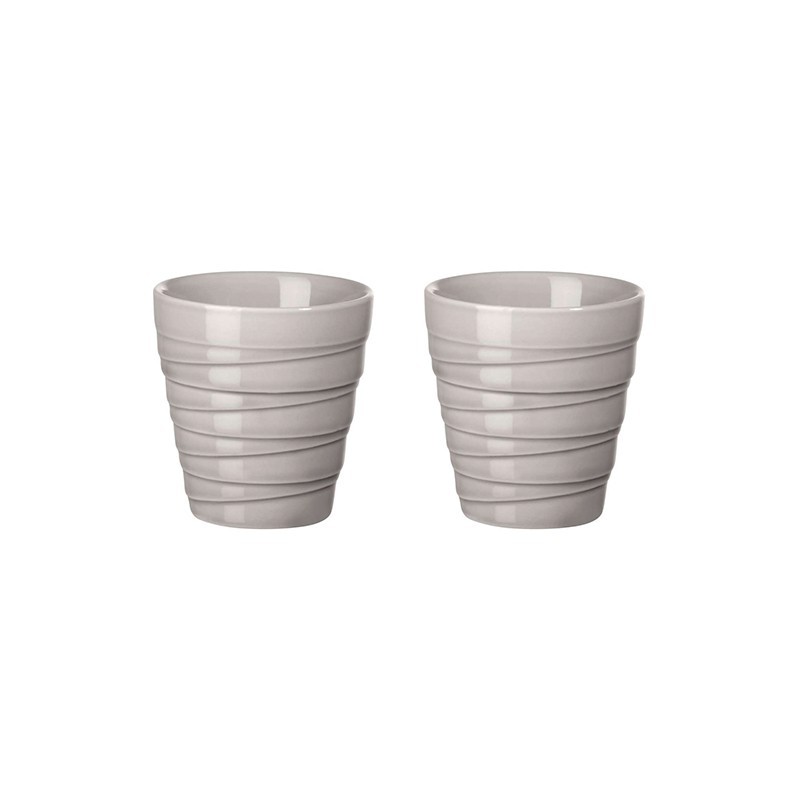 Set of 2 Thermo Mugs Espresso Twist Grey - Thermo