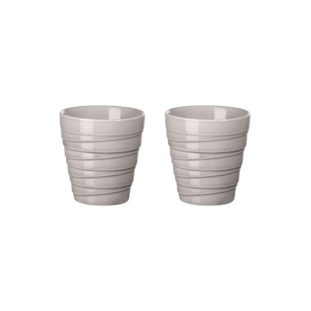 Set of 2 Thermo Mugs Espresso Twist Grey - Thermo