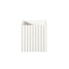Planter with Grooves 10Cm - Quadro White