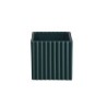 Planter with Grooves 10Cm - Quadro Petrol