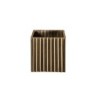 Planter with Grooves 10Cm - Quadro Gold