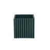 Planter with Grooves 12Cm - Quadro Petrol