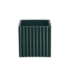 Planter with Grooves 15Cm - Quadro Petrol