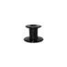 candle holder, black *d. 7,5 cm, h. 5,5