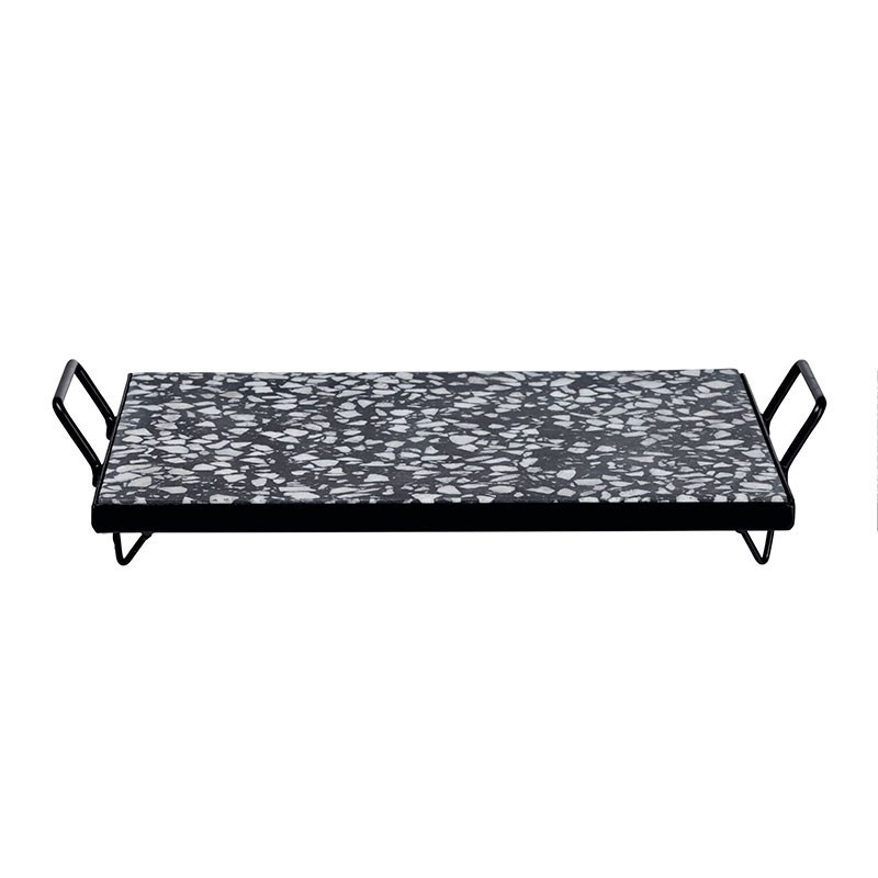 Tabuleiro com Estrutura de Metal 30x21cm - Terrazzo