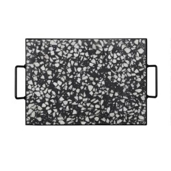 Tabuleiro com Estrutura de Metal 30x21cm - Terrazzo
