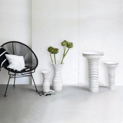 Vase With Stripes ø25Cm - Okapi