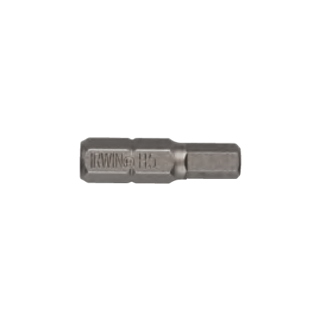 IRWIN Hexagonal Insert Bit 3 mm Ø6,35 mmx25 mm (10un.)