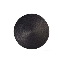 Placemat Round Black - Makaua