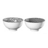 Set of 2 Bowls Checked an Tetris - Maori
