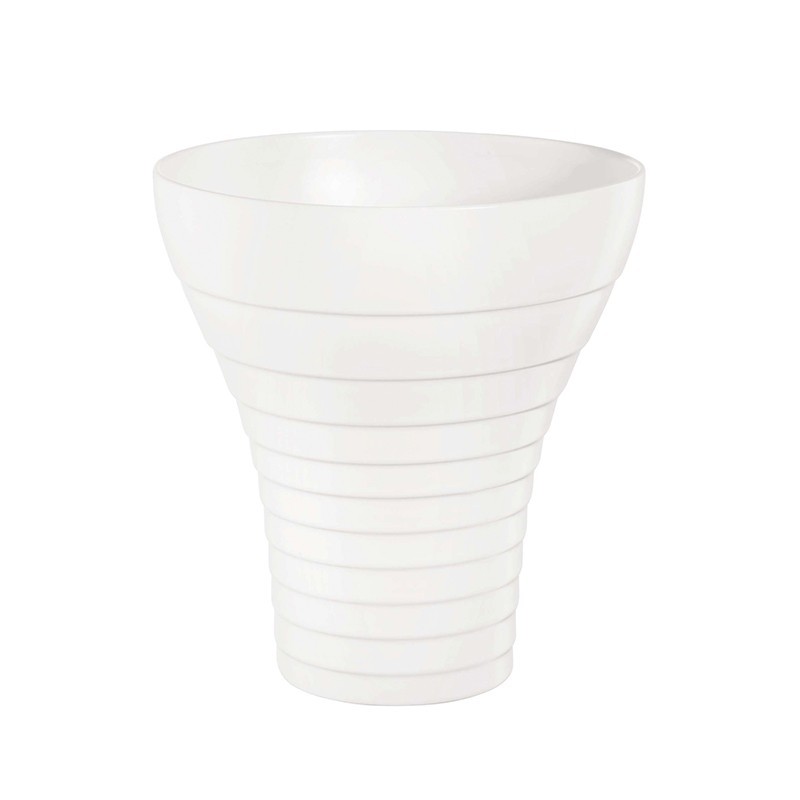Vase 18cm White - Steps