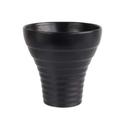vase, black *d. 18/ 8,5 cm, h. 18 cm