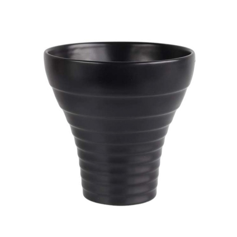 Vase 18cm Black - Steps Vase 18cm Black - Steps