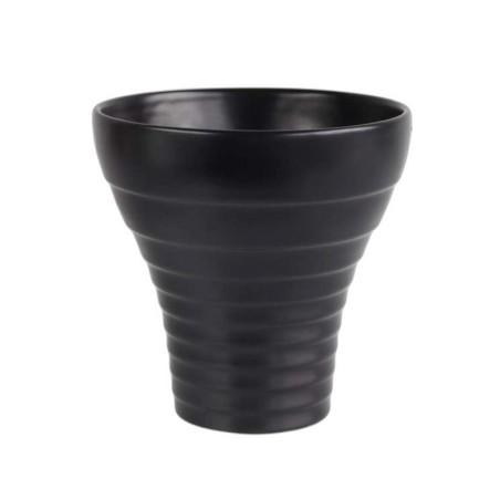 vase, black *d. 18/ 8,5 cm, h. 18 cm
