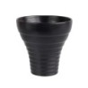 vase, black *d. 18/ 8,5 cm, h. 18 cm