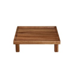 Square Tray with Feet 25cm – Wood