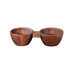 Taça Dupla para Snacks - Wood