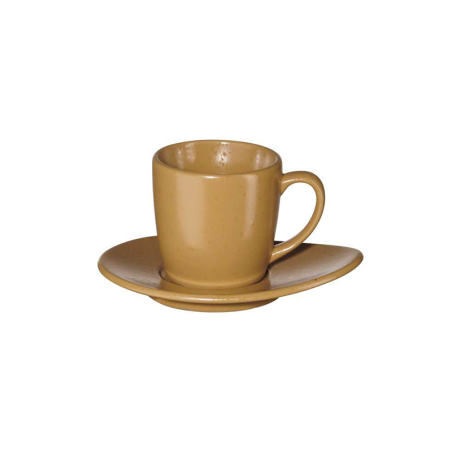 Chávena Expresso com Pires - Cuba Ocra