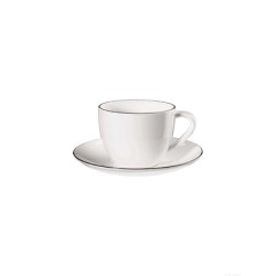 Chávena com Pires 250ml - Ligne Noire