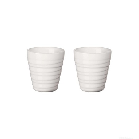 Conj. 2 Copos Térmicos Espresso Twist Branco - Thermo