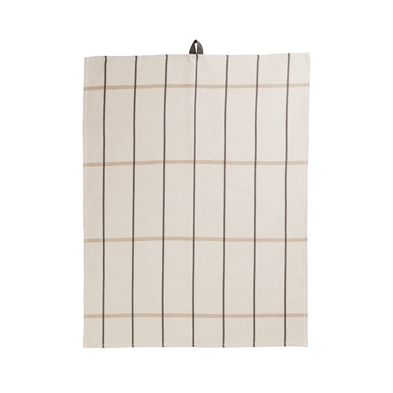 Kitchen Towel 50x70cm Ecru Checked - Textile Kitchen Towel 50x70cm Ecru Checked - Textile