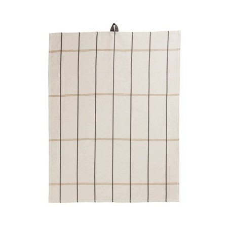 Kitchen Towel 50x70cm Ecru Checked - Textile
