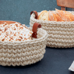 Cesto em Crochet Ø20cm Sencha - Coppa