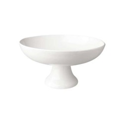 Taça com Pé ⌀21cm Branco - Grande