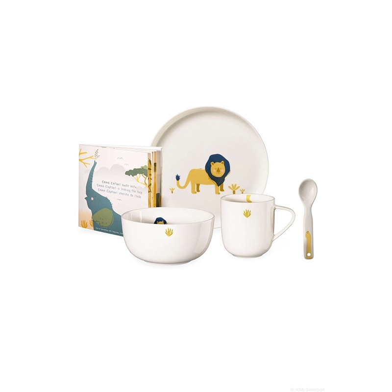 Set of 5 Pcs Tableware Leo Lion - Kids