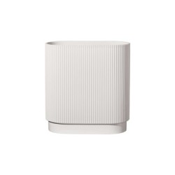 Florero 26cm Oval Blanco – Artdeco